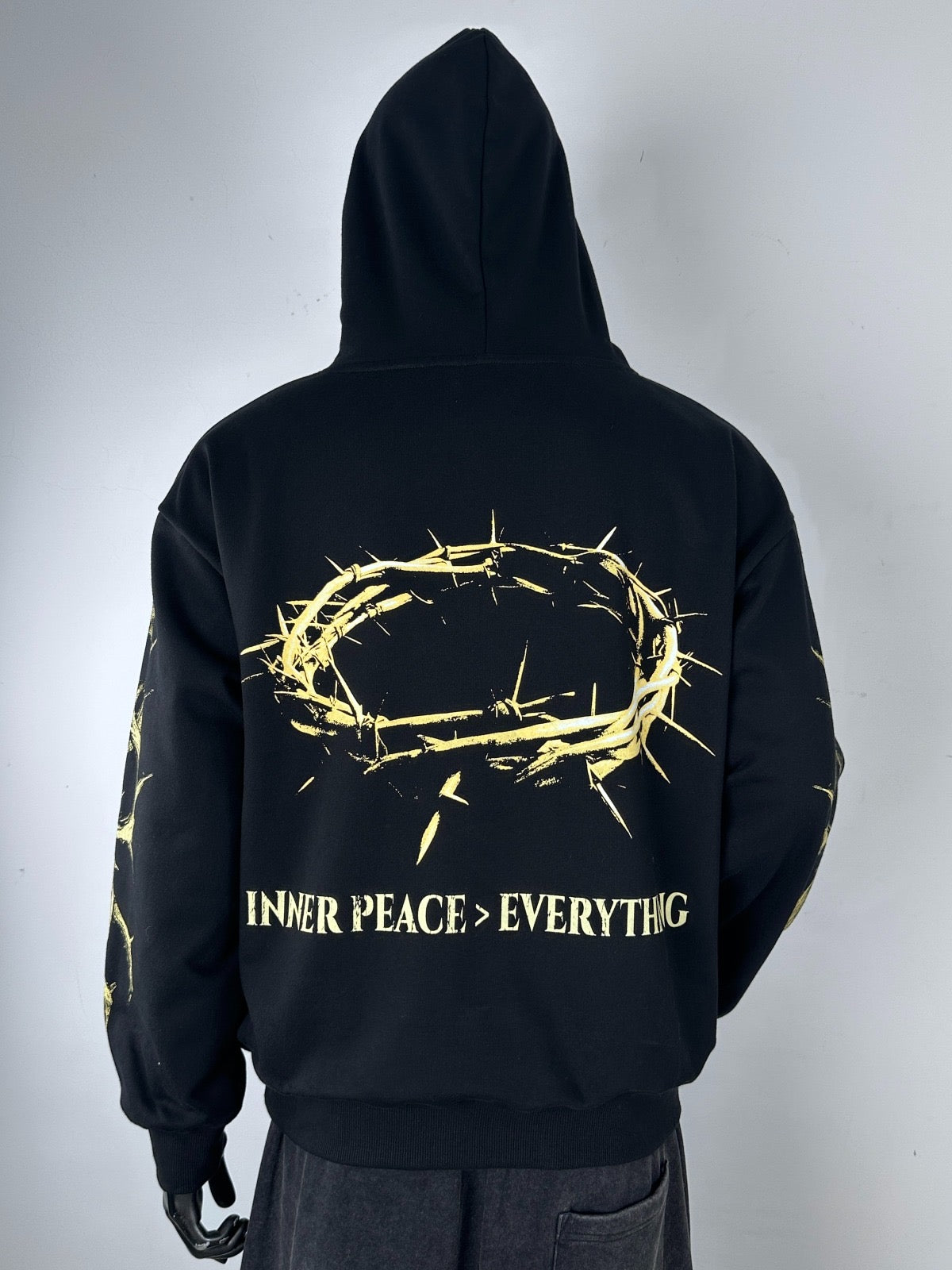Inner Peace ‘IP Over Everything’ Pullover Hoodie (Black)