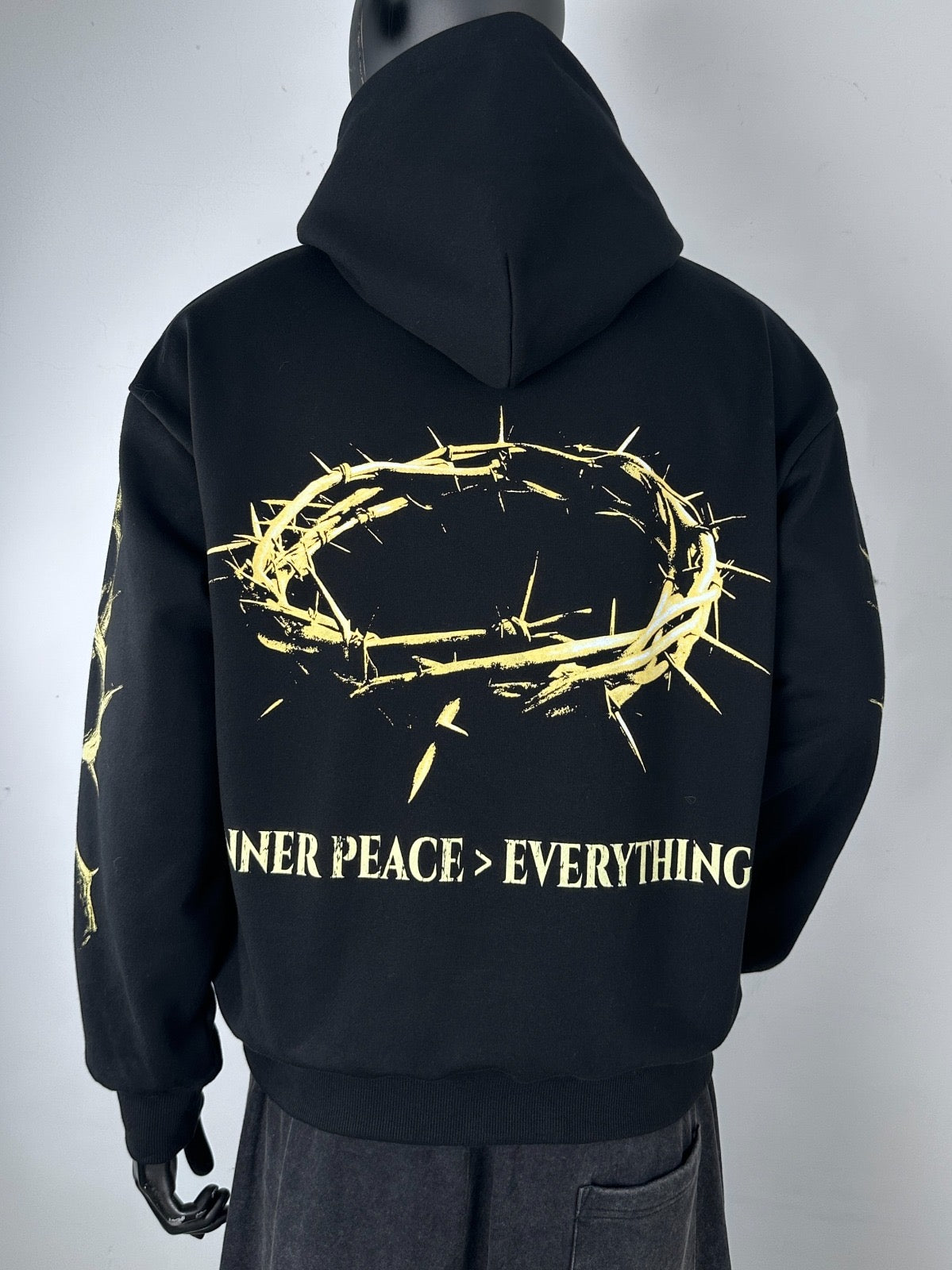 Inner Peace ‘IP Over Everything’ Pullover Hoodie (Black)