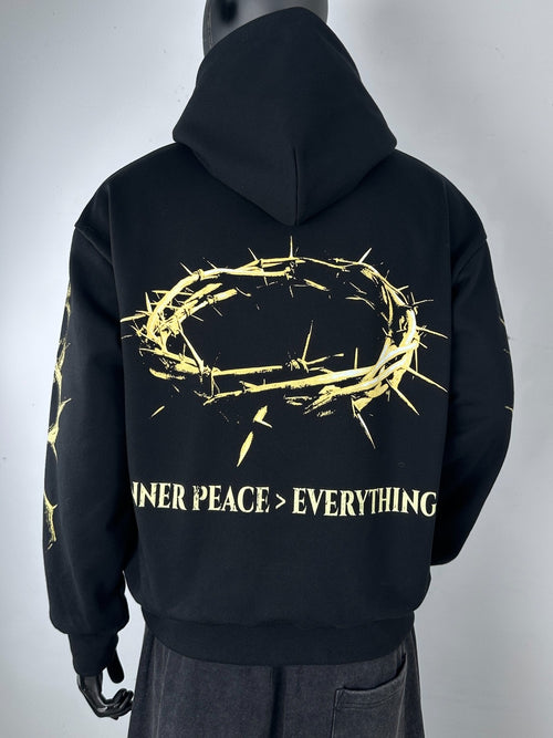 Inner Peace ‘IP Over Everything’ Pullover Hoodie (Black)