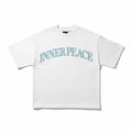 Inner Peace 'Peace Every Where' Oversized Rhinestone T-Shirt (White)