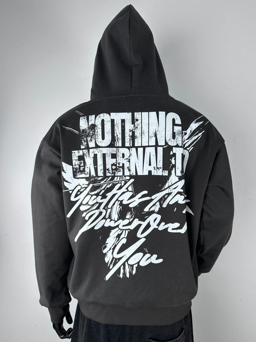 Inner Peace ‘Power’ Pullover Hoodie (Charcoal)